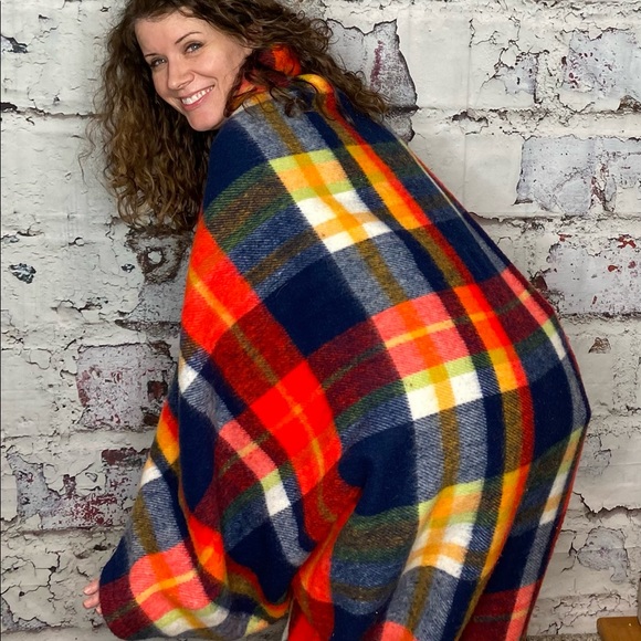 jcpenney Bedding Vintage Jc Penney Bright Plaid Retro Blanket That